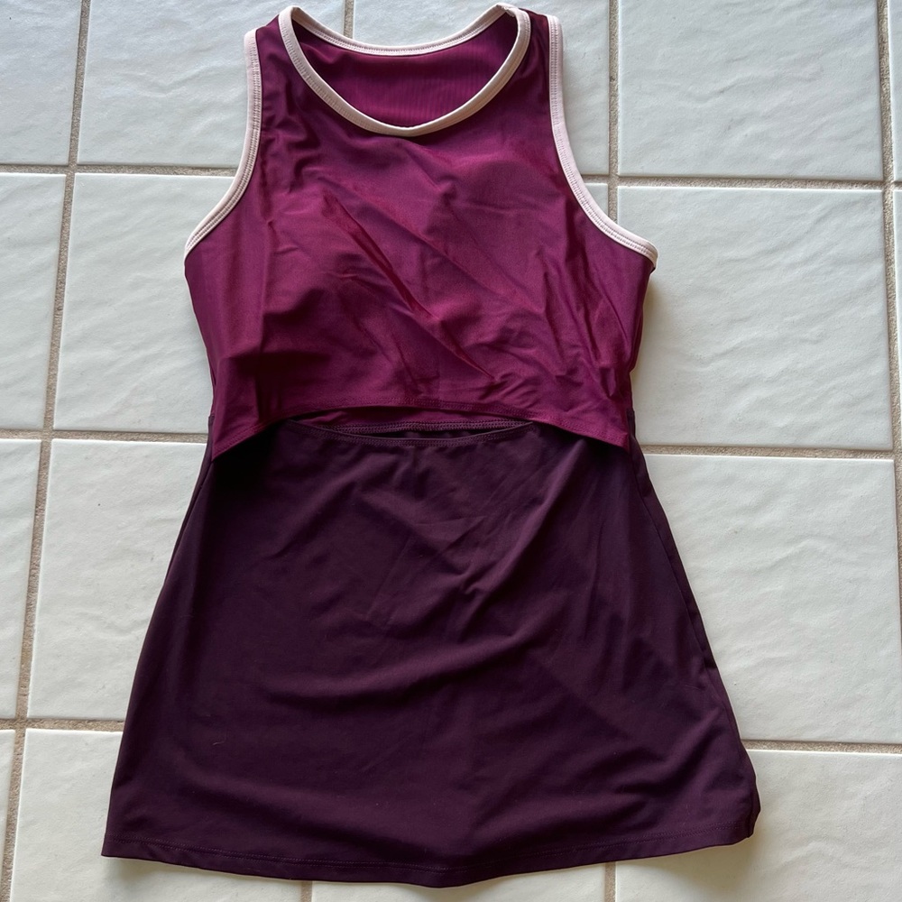 Fabletics Open Cut Out Front Padded Tank Top